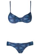 Lygia & Nanny Printed Bikini Set, Women's, Size: 42, Blue, Polyamide/spandex/elastane