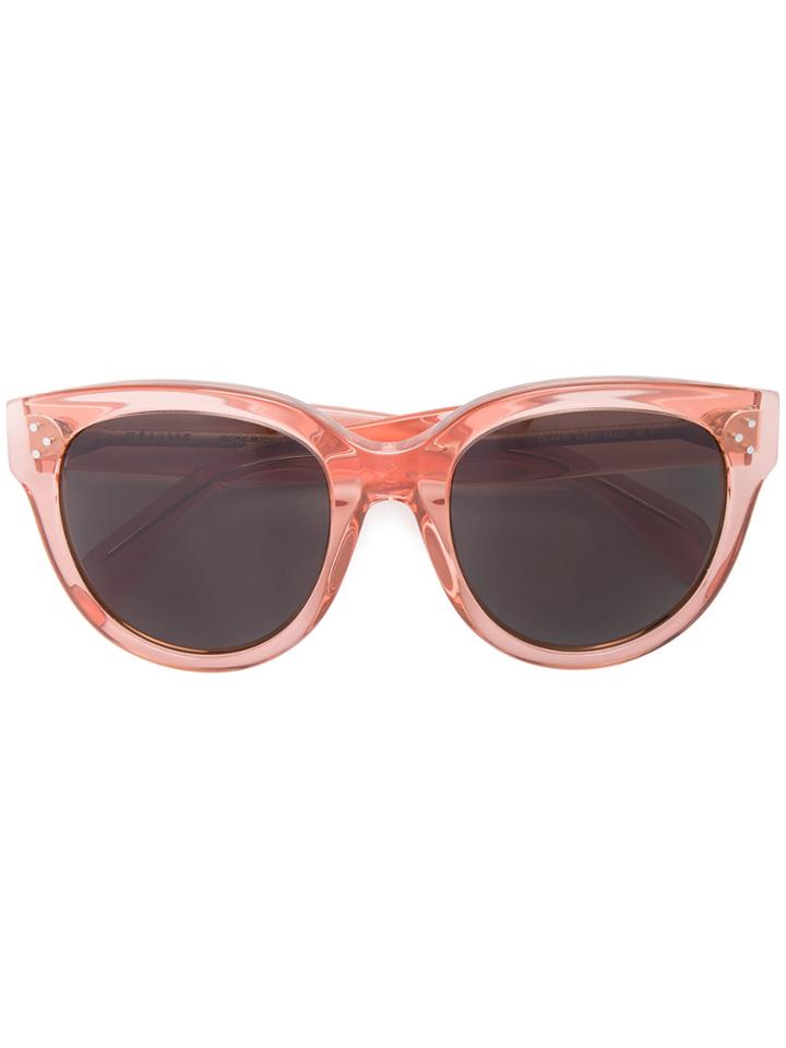 Céline Eyewear Pink Baby Audrey Sunglasses - Yellow & Orange