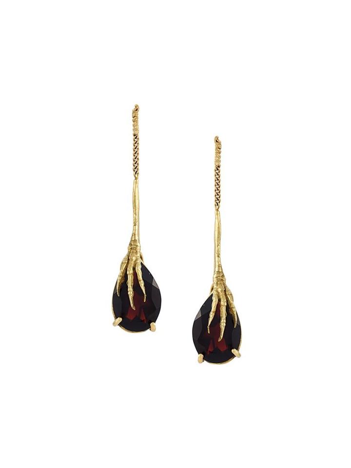 Wouters & Hendrix Gold 18kt Yellow Gold 'crow's Claw' Earrings