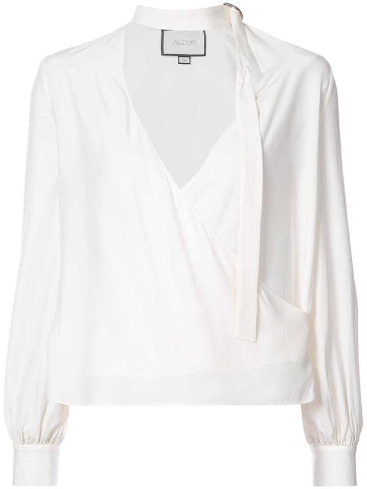 Alexis Cut-detail Blouse - White