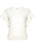 Kenzo Ribbed Knit Top - White