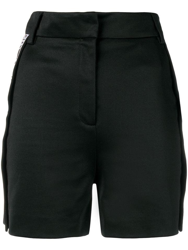 Versus Logo Stripe Shorts - Black