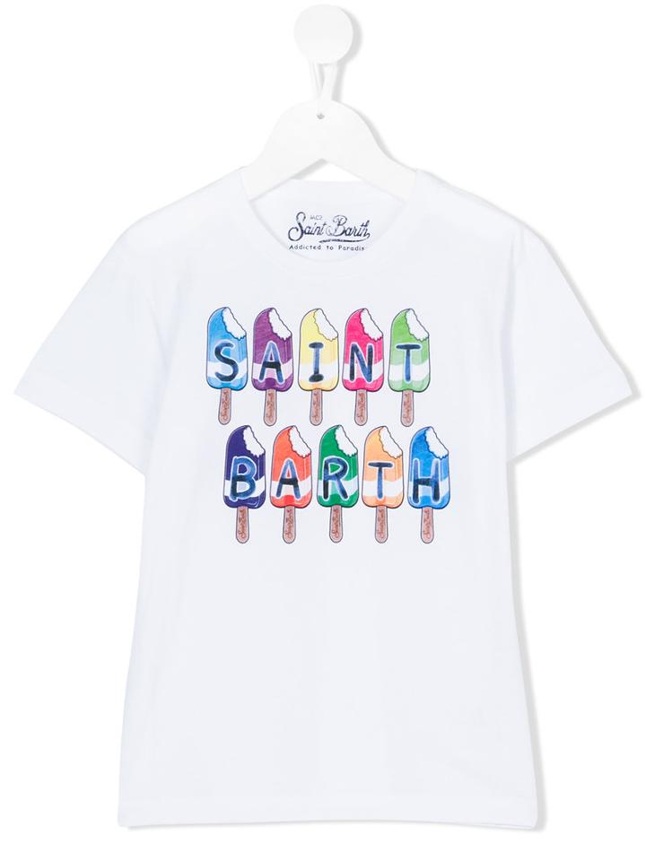 Mc2 Saint Barth Kids - Lollipops Print T-shirt - Kids - Cotton - 4 Yrs, White