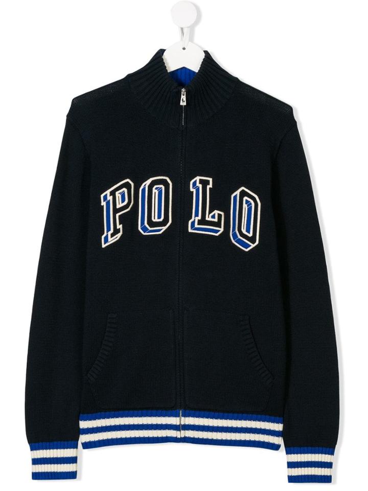 Ralph Lauren Kids Polo Zipped Cardigan - Blue