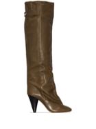 Isabel Marant Lacine 90mm Knee-high Boots - Green