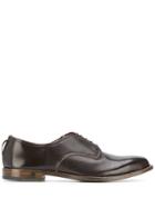 Dell'oglio Perforated Derby Shoes - Brown