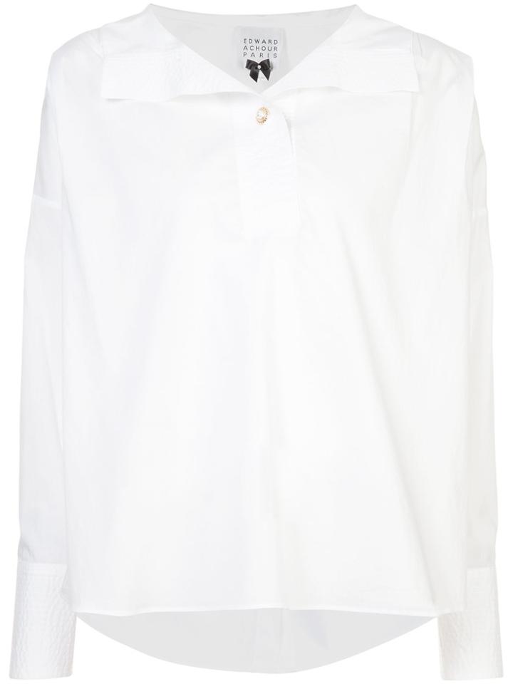 Edward Achour Paris Back Buttons Shirt - White