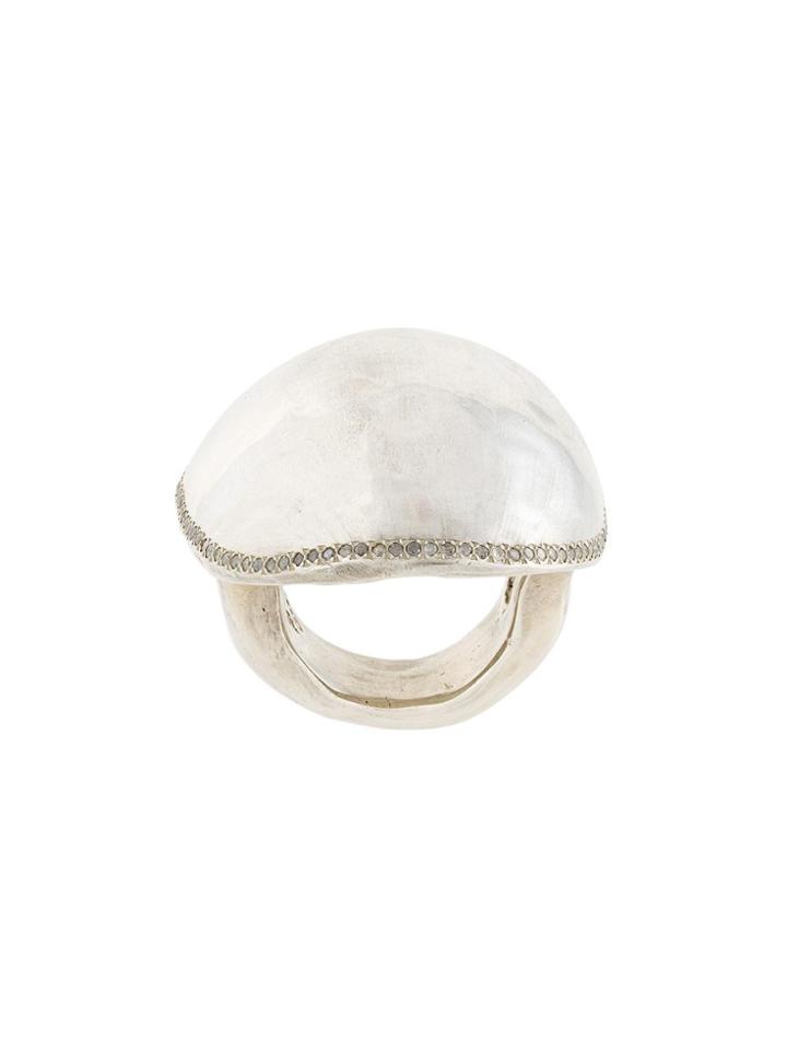 Rosa Maria Turtle Top Ring - Metallic