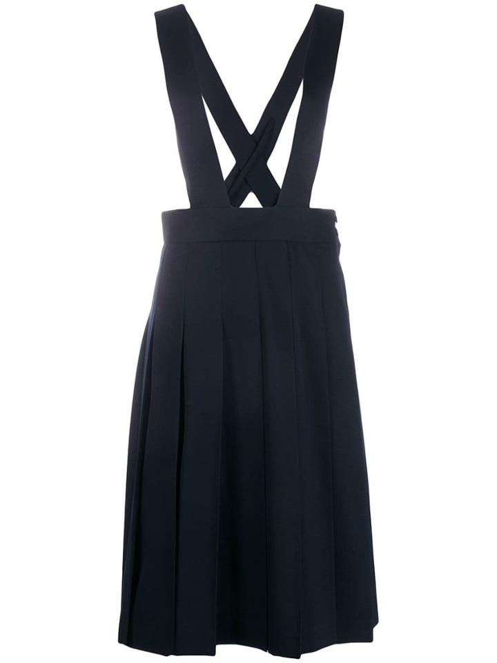 Comme Des Garçons Girl Pleated Midi Skirt - Blue