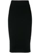 Milly Classic Pencil Skirt, Size: Small, Black, Viscose/polyester