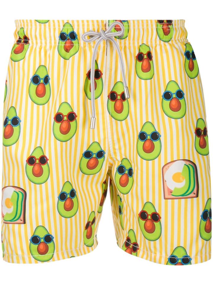 Mc2 Saint Barth Printed Gustavia Swimming Shorts - Yellow