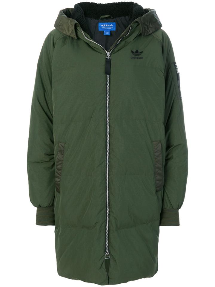 Adidas Adidas Originals Longline Bomber Jacket - Green