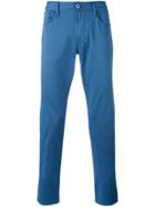 Armani Jeans Plain Chinos - Blue