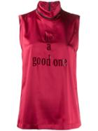 Brunello Cucinelli 'be A Good One' Blouse - Red
