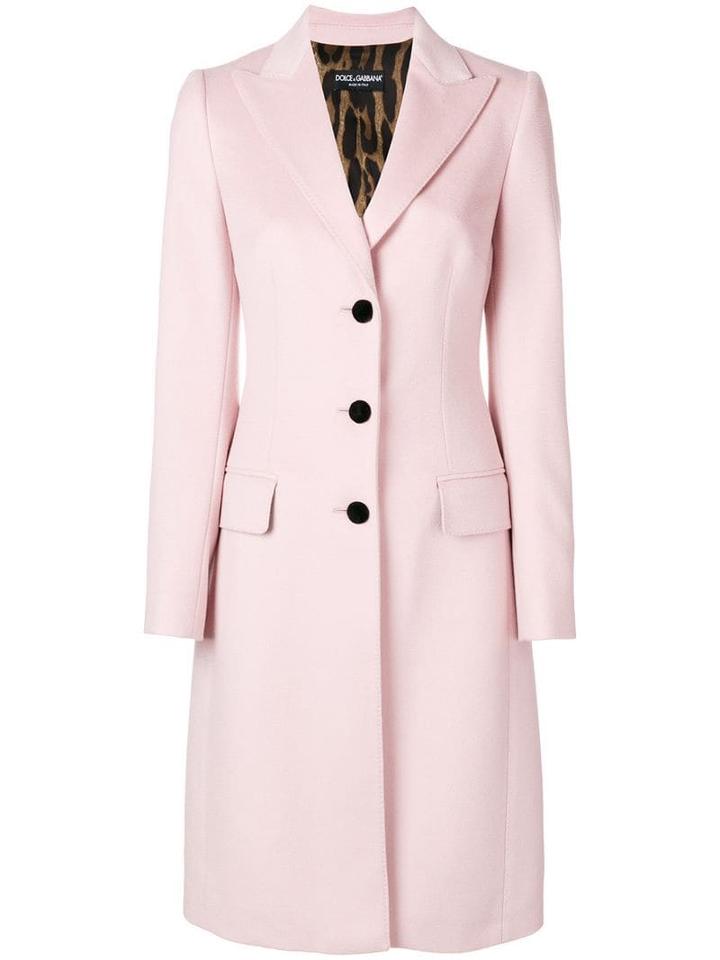 Dolce & Gabbana Tailored Single-breasted Coat - Pink