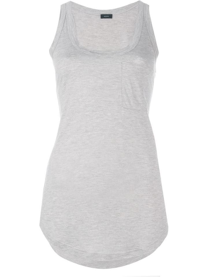 Joseph Chest Pocket Tank Top, Women's, Size: M, Grey, Viscose