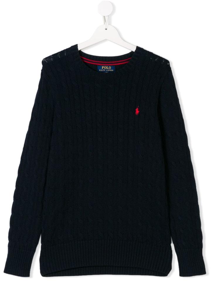 Ralph Lauren Kids Teen Cable-knit Sweater - Blue