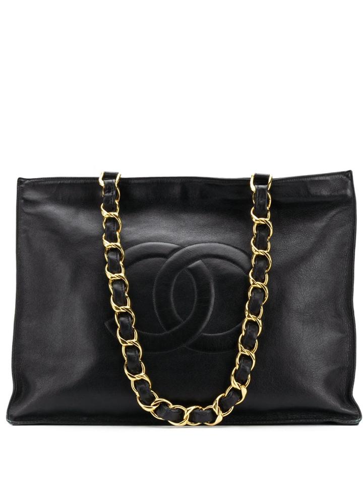 Chanel Vintage 1995's Cc Shoulder Bag - Black