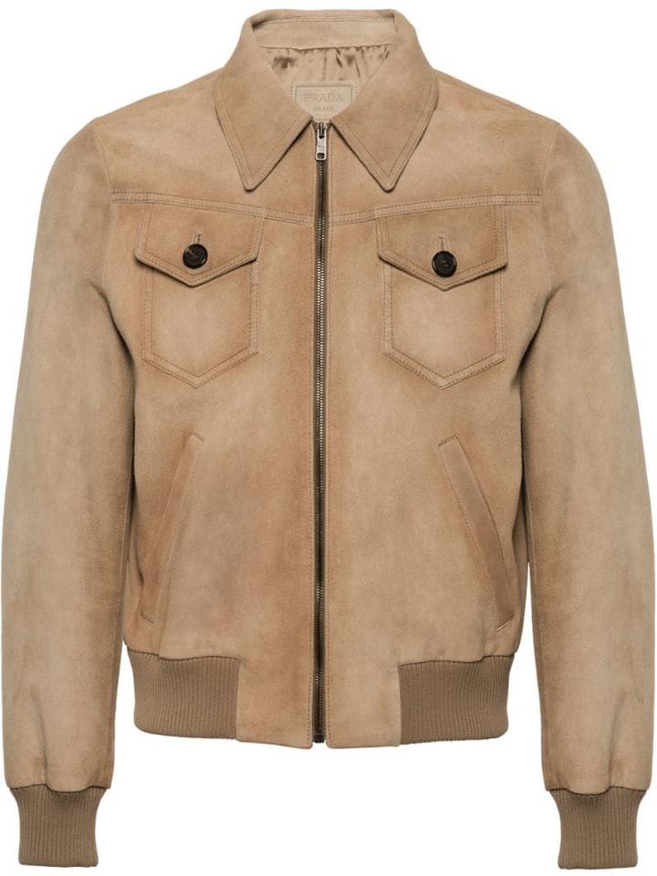 Prada Boxy-fit Jacket - Neutrals