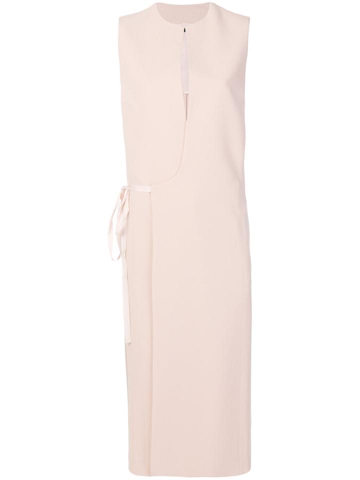 Haider Ackermann Chest Slit Shift Dress - Nude & Neutrals