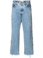 Natasha Zinko Cropped Flare Jeans - Blue
