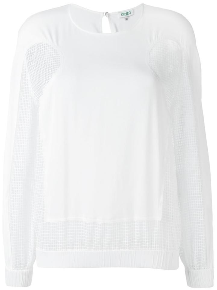 Kenzo Open Knit Panel Blouse