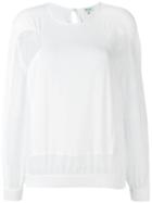 Kenzo Open Knit Panel Blouse
