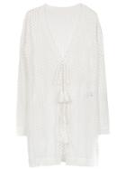 Track & Field Cardigan Dress - White