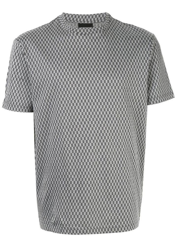 Emporio Armani Geometric Pattern T-shirt - Grey