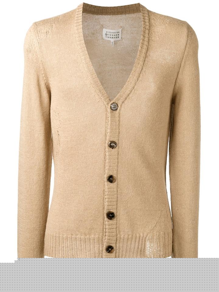 Ami Alexandre Mattiussi Fisherman Knit Cardigan - Red