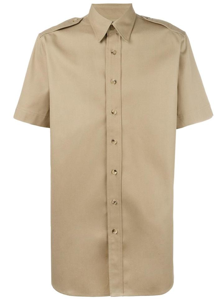 Palm Angels College Safari Shirt - Nude & Neutrals