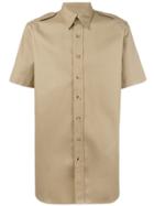 Palm Angels College Safari Shirt - Nude & Neutrals