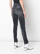 Unravel Project Distressed Skinny Jeans - Black