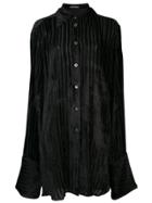 Ann Demeulemeester Oversized Sleeved Shirt - Black