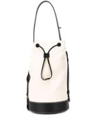 Lanvin Contrast Trim Bucket Bag - Black