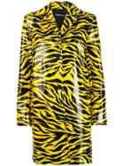 Kwaidan Editions Tiger Print Car Coat - Yellow