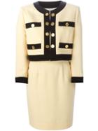 Moschino Vintage Golden Coins Skirt Suit, Women's, Size: Small, Nude/neutrals