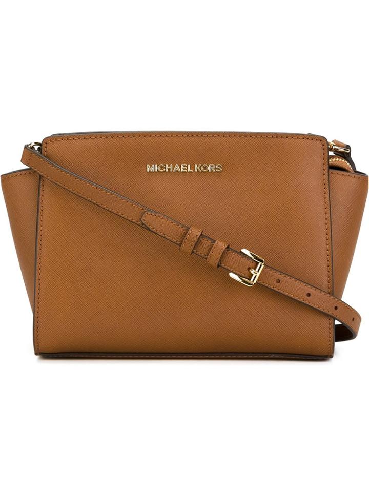Michael Michael Kors 'selma' Crossbody Bag - Brown