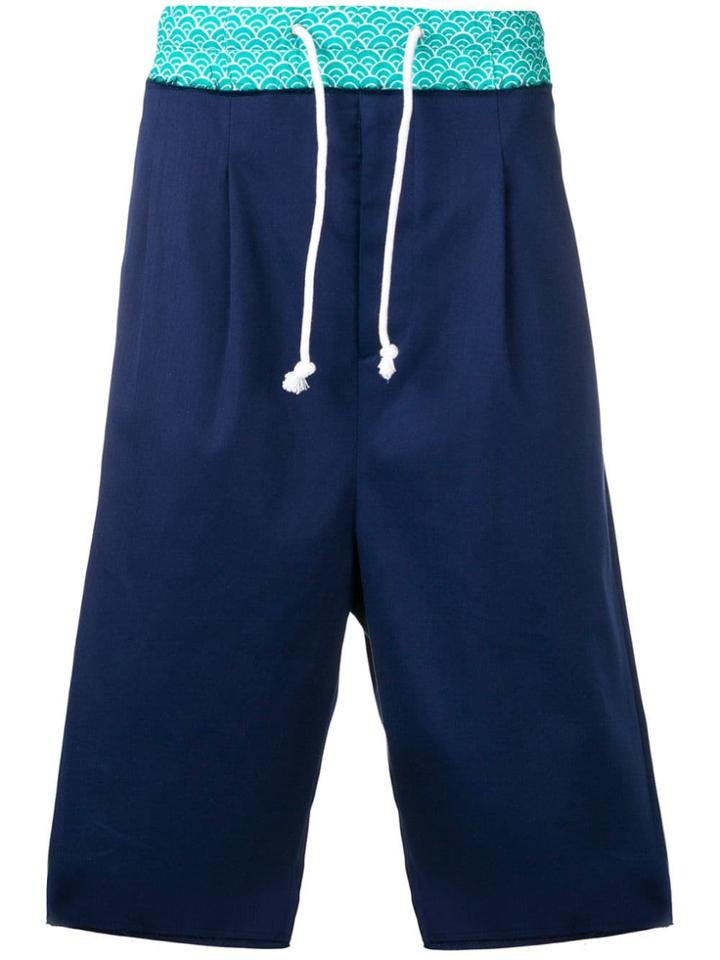 Maison Margiela Elasticated Waist Shorts - Blue