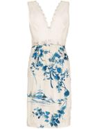 One Vintage Kimono-style Lace Detail Dress - White