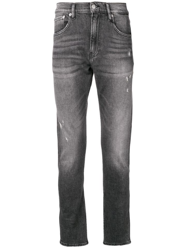 Calvin Klein Jeans Distressed Skinny Jeans - Black