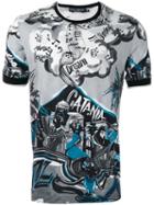 Dolce & Gabbana Catania Print T-shirt, Men's, Size: 46, Grey, Cotton