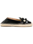 Marc Jacobs Daisy Flat Espadrilles - Black