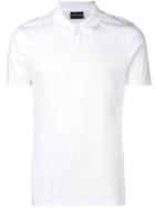 Emporio Armani Concealed Front Polo Shirt - White