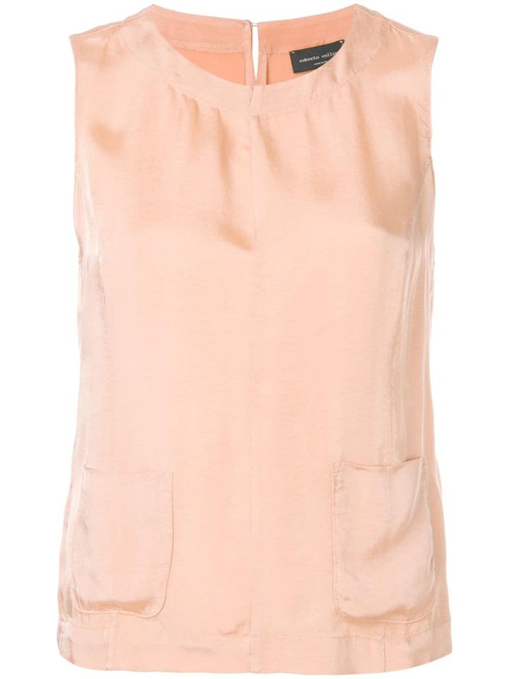 Roberto Collina Patch Pocket Blouse - Yellow
