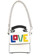 Les Petits Joueurs 'nano Alex Rainbow Love' Bag Charm, Women's, White, Leather/acrylic/metal