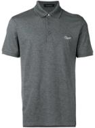 Ermenegildo Zegna Contrast Logo Polo Shirt - Grey