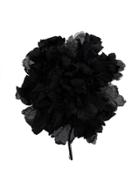 Ann Demeulemeester Large Brooch Carnation - Black