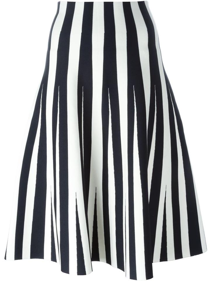 Alexander Wang Striped A-line Skirt