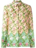 Gucci Flora Print Shirt, Women's, Size: 44, Silk